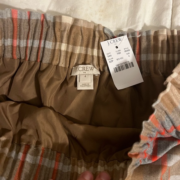 NWT Jcrew Size 4 plaid skirt - Picture 2 of 2